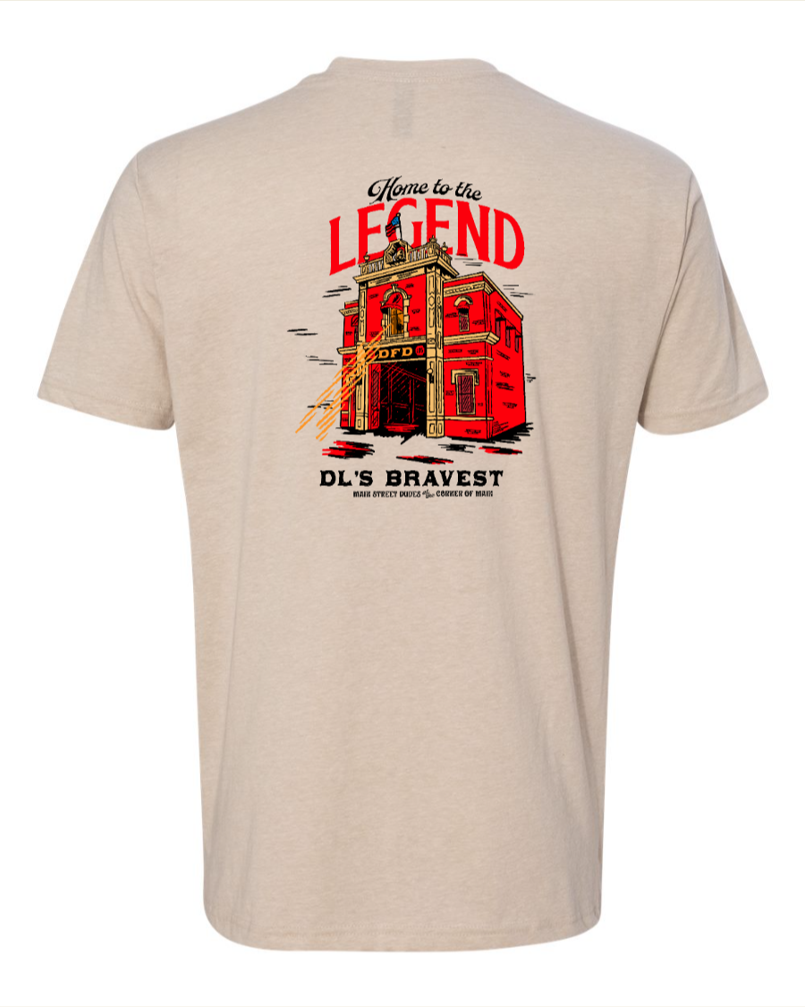 Home to the Legend - Firestation - Next Level T-Shirt