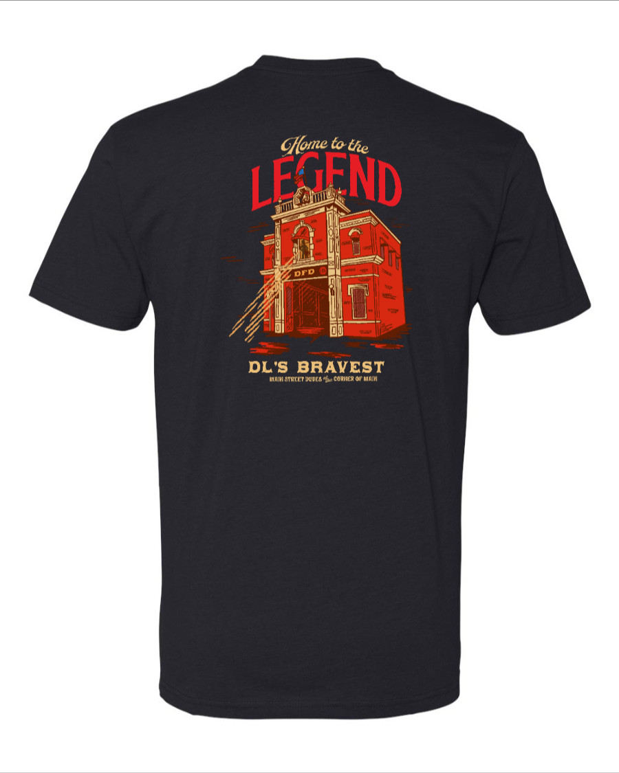 Home to the Legend - Firestation - Next Level T-Shirt