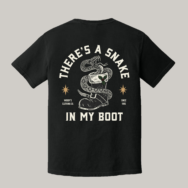 Christmas Snake in My Boot - 100% Cotton