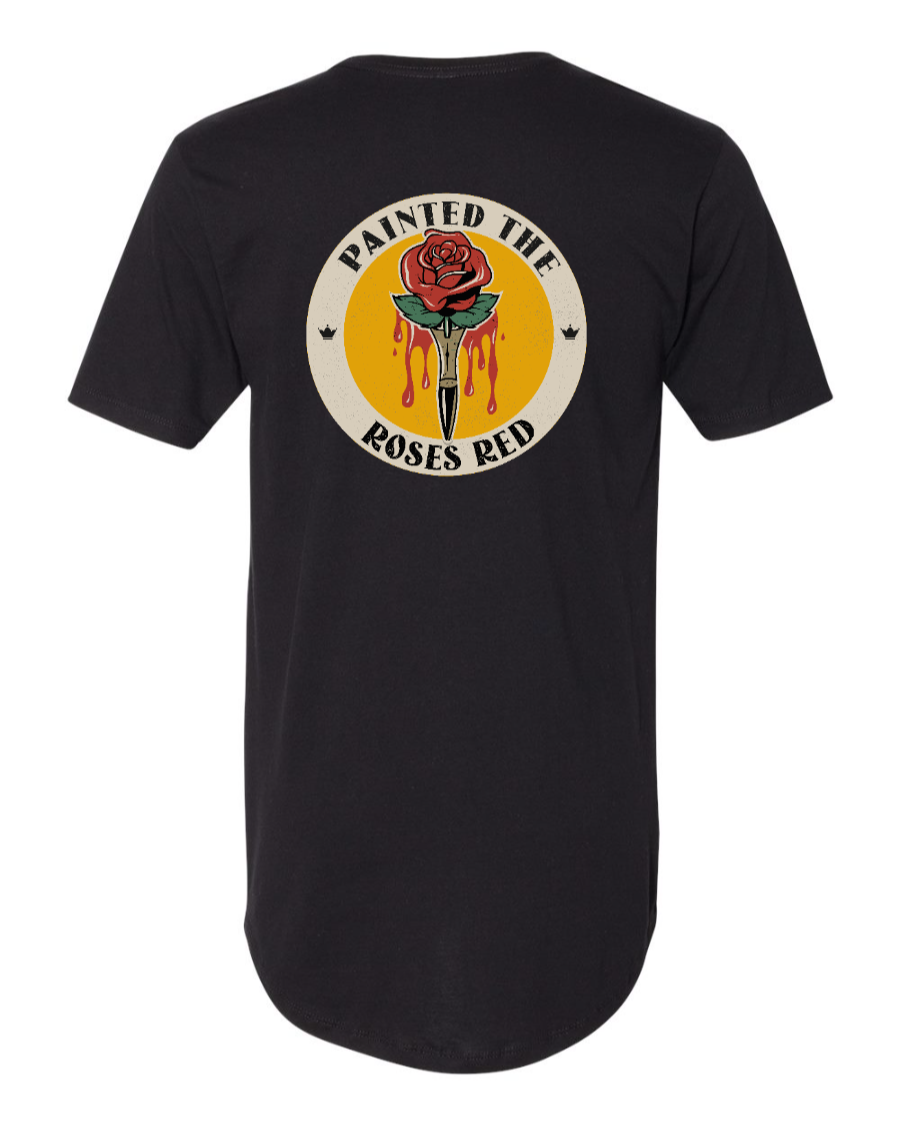 Painted the Roses Red - Long Body Tee