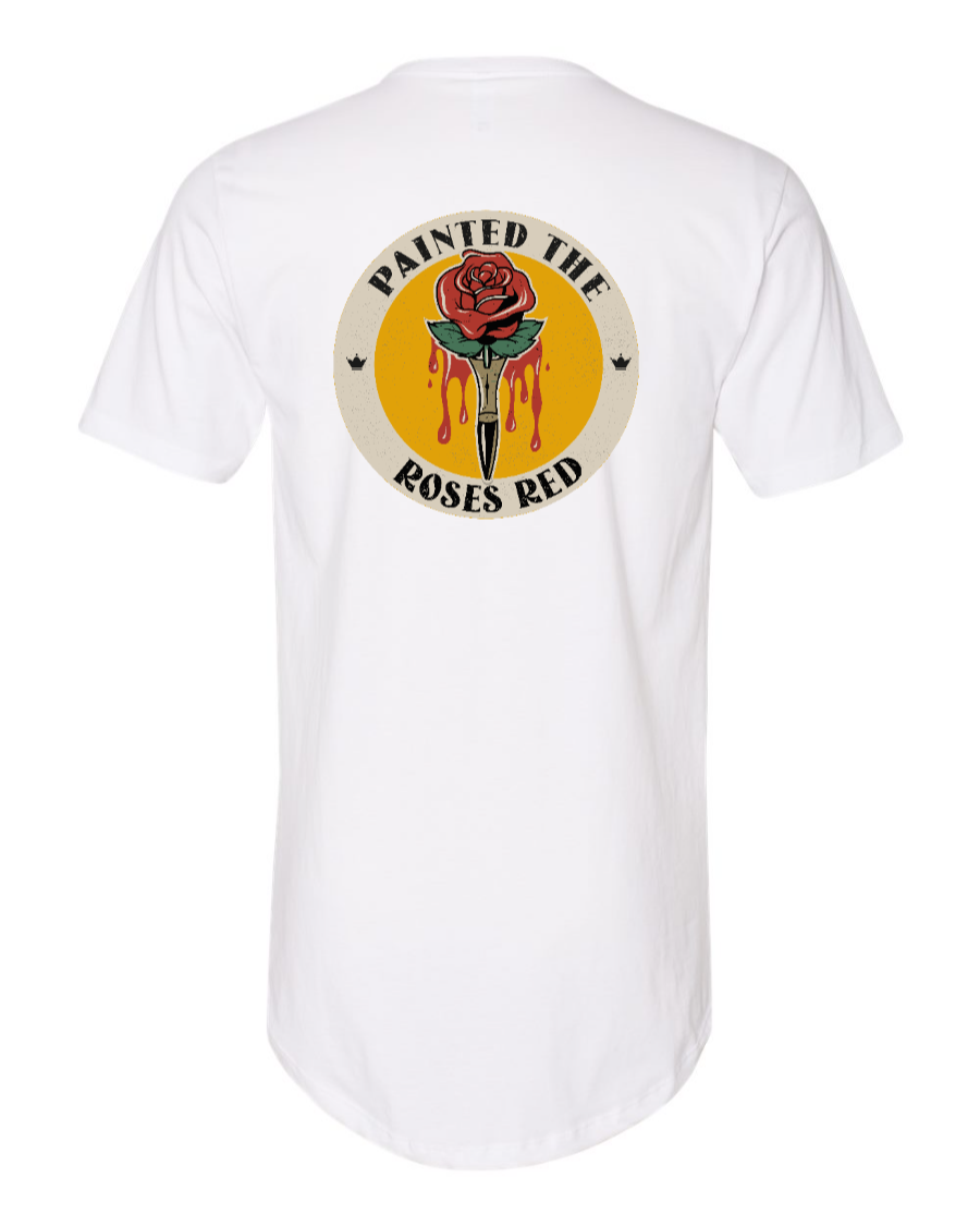 Painted the Roses Red - Long Body Tee