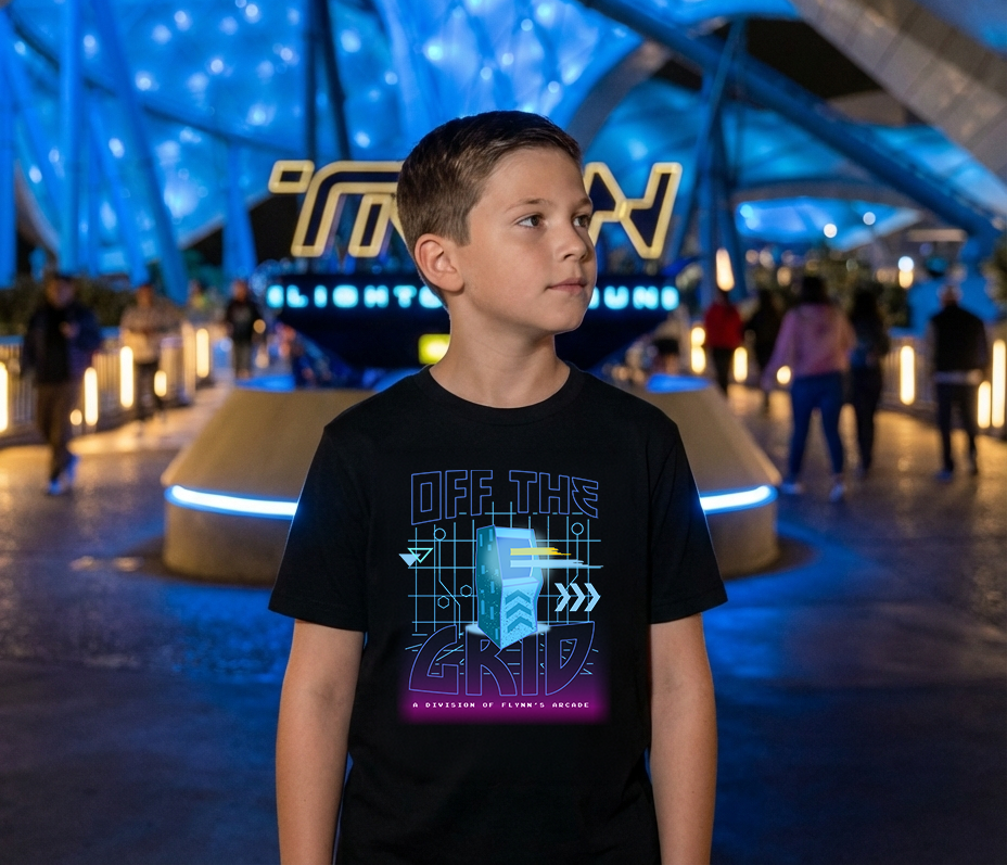 Kids T-shirt by Corner of Main featuring a vibrant off the grid design, perfect for youth casual wear.