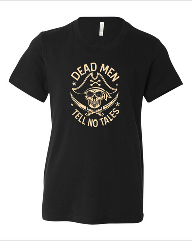 Dead Men Tell No Tales YOUTH Bella Canvas Short Sleeve T-Shirt