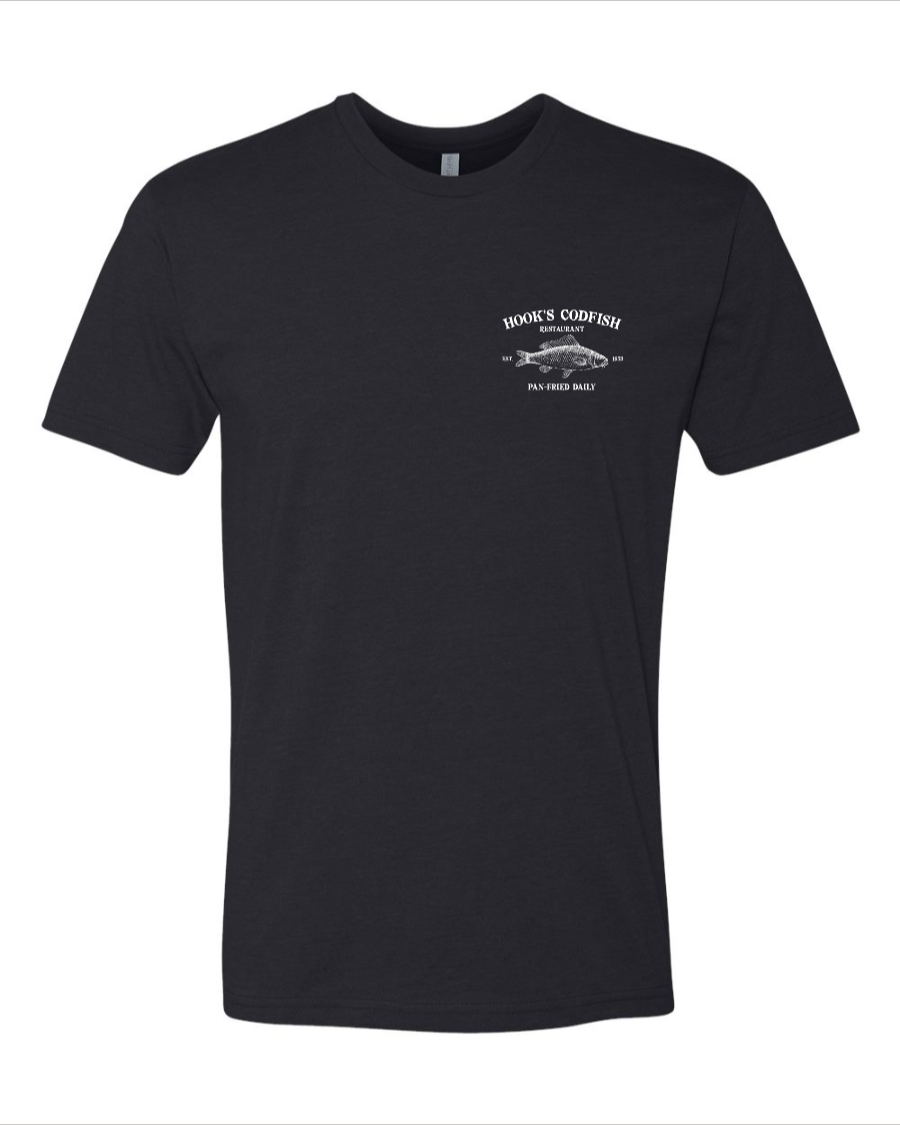 Dark Hooks Codfish Restaurant Next Level T-Shirt